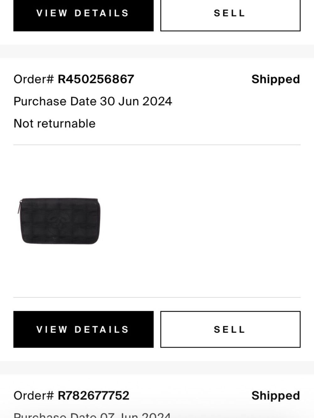 CHANEL Black Logo Jacquard Zip Wallet - Picture 6 of 6